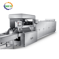 Machine à gaufres et biscuits automatique, ensemble complet, Machine commerciale de fabrication de glaces et de sandwichs à haut rendement