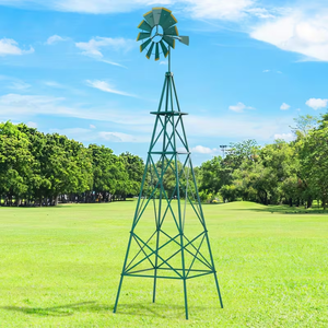 Grande sculpture de jardin rectangulaire en fer forgé, résistante aux intempéries, style Art Déco, avec piquet, finition thermolaquée, autoportante pour jardin - Product Image 1