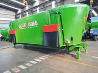 3/8/12/24m ³ Tracteur PTO Tiré TMR Alimentation Mélangeur Wagon Machine D'alimentation pour Vache Ferme