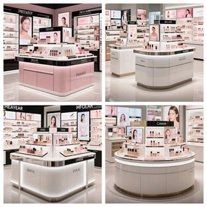 M & S Nhà Máy Cung Cấp Có Thể Điều Chỉnh Cửa Hàng Mỹ Phẩm Đảo Truy Cập LED Chiếu Sáng Trang Điểm Nến Cửa Hàng Hiển Thị Kệ - Product Image 6