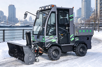 Garantie d'un an, moteur et chenilles robustes de 1106 kg, balayeuse à neige pour routes et rues, conception conviviale