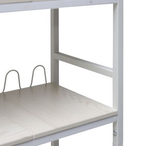 शौचालय शेल्फ इकाई के ऊपर 3 टियर काले धातु के साथ आधुनिक शौचालय भंडारण रैक - Product Image 5