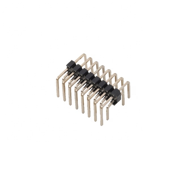 Single Dual Row 2.54mm Pitch 1-40P 90-Degree Curved 2*8 Pin Header Connector Both Ends Bent U-Type Plastic 90-degree Curved