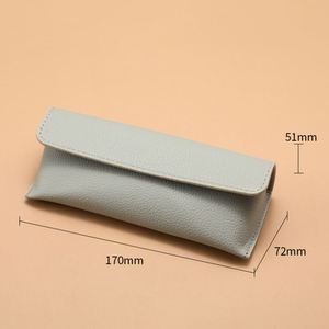 Luxury Eyeglass Holder Reading <b>Glasses</b> Protector Travel PU Leather Sunglasses <b>Case</b> <b>for</b> Men and Women - Product Image 2