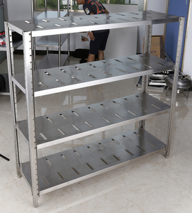 Étagères à <span class=keywords><strong>cadre</strong></span> en acier inoxydable à 3 couches pour cuisine intérieure, hôtel, restaurant commercial - Product Image 6