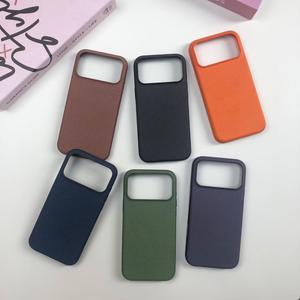 Étui de téléphone en tissu magnétique PU TechWoven avec bouton IA et trou pour cordon, coque antichoc pour <span class=keywords><strong>iPhone</strong></span> 17 16/15/14/ Pro Max - Product Image 6
