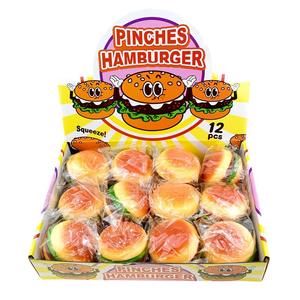 Divertido y Adorable Juguete Antiestrés de Hamburguesa, Simulación de Comida, Juguete de Compresión TPR, Pelota Antiestrés - Product Image 5