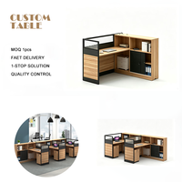 Conception d'espaces de travail commerciaux contemporains, postes de travail modulaires, bureaux informatiques pour le personnel, mobilier de bureau