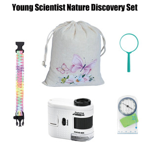 <span class=keywords><strong>Kit</strong></span> d'observation pour enfants Micro-Explorer |   Microscope portable, boussole cartographique, loupe à insectes <span class=keywords><strong>et</strong></span> bracelet en paracorde pour activités STEM en plein air - Product Image 1