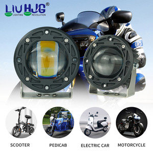 Sistema de iluminación de motocicleta 90W <span class=keywords><strong>Mini</strong></span> luz de conducción Bi-lente Luces Led Faros Para Motos Coches Accesorios Iluminación de motocicleta - Product Image 5