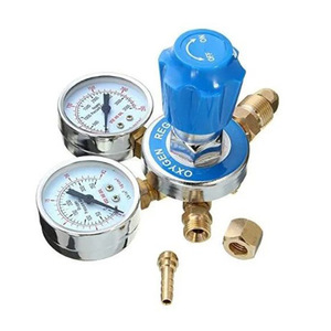 Régulateur de pression de bouteille de gaz tout en cuivre, manomètre pour oxygène et acétylène, dispositif de réduction de pression pour oxygène et acétylène - Product Image 4
