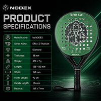 Raquette de padel NODEX SPORT de qualité supérieure, fabricant professionnel, marque privée, fibre de carbone 3K/12K/18K, raquettes de padel OEM