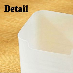 Juego de Recipientes Transparentes Rectangulares para Almacenamiento de Alimentos, Modernos y Ecológicos, de Acrílico, para Refrigerador, Capacidad de 1-3L - Product Image 5