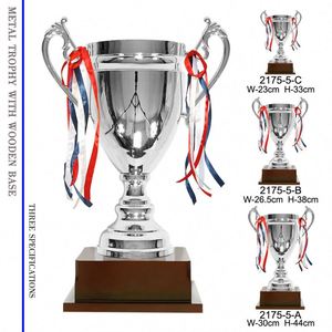 Hot Selling AX Brand Custom Gold Foil Metal Award <b>Trophy</b> Wholesale Silver Plated Portable Engraved Sports Winners Soccer <b>Trophy</b> - Product Image 4