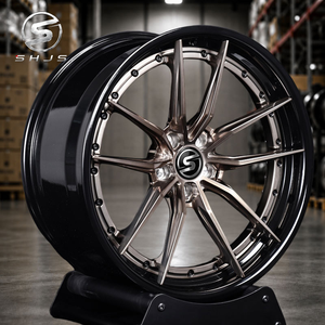 Jantes en alliage forgées sur mesure en deux parties, couleur bronze foncé, concaves profondes, pour AMG CLA45 S Golf <span class=keywords><strong>R</strong></span> <span class=keywords><strong>Cupra</strong></span> Leon RS3 Sedan, 18, 19, 20 pouces - Product Image 1
