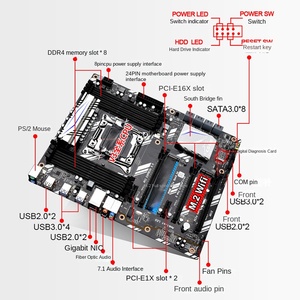 Nueva Placa Base de Escritorio de Alta Gama X99-D8, ATX DDR4, Interfaz M.2 de Alta Velocidad, Disipador de Calor Metálico, Compatible con CrossFire V3 V4 L - Product Image 4