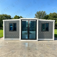 Maison conteneur extensible de luxe FLKT de 40 pieds, préfabriquée, modulaire, 3 chambres, maison pliable portable, cabane