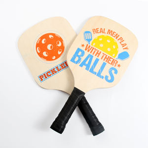 Fabriqué avec de l'ingéniosité en bois massif La flexibilité rencontre la puissance Un contrôle de balle plus stable et des coups plus forts Pagaie de pickleball en bois dur - Product Image 3