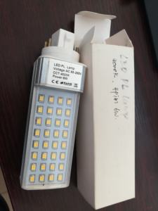 乳白色盖铝合金外壳<span class=keywords><strong>PL</strong></span> ac85-265v 5w gx24 4w g24 G23底座发光二极管插头灯 - Product Image 1