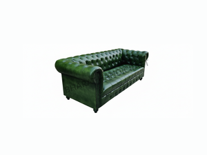 3 Seater Chesterfield <b>Sofa</b> Luxurious Upholstered Leather Design Classic Button Tufted Comfortable Deep Seating Stylish Durable - Product Image 4