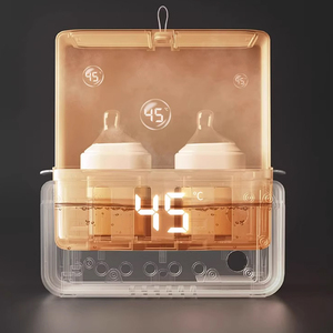 Máy hâm sữa cho bé 4 bình, điều khiển nhiệt độ điện tử, làm nóng nhanh, khử trùng, có màn hình hiển thị - Product Image 3