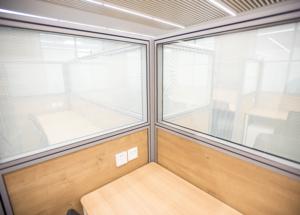 Máy Trạm không gian riêng tư tùy chỉnh thủy tinh hoặc gỗ phong cách phân vùng văn phòng NỘI THẤT PHÒNG Divider nửa cao phân vùng tường - Product Image 2