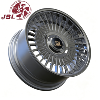 Nouvelles jantes forgées deux pièces de 18 à 26 pouces, finition polie haute brillance, à rayons verticaux denses, avec capuchons flottants rivetés, pour tuning de luxe Maybach Classe S