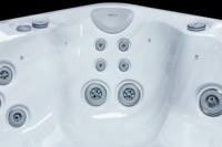 VIRLUX V1016 SPA extérieur de luxe autoportant avec 69 jets de massage, baignoire à remous et 2 sièges de relaxation pour usage familial en jardin