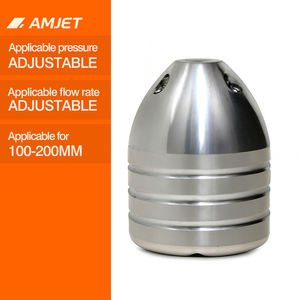 Ugello Multifunzione AMJET <span class=keywords><strong>Fai</strong></span>-<span class=keywords><strong>da</strong></span>-<span class=keywords><strong>te</strong></span> in Acciaio Inossidabile 100-200mm con Nuclei Intercambiabili e Modelli di Getto Personalizzabili per Tubazioni Fognarie - Product Image 1