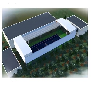 Tente de stockage mobile en PVC avec structure en acier, pliable, électrique, rétractable, pour terrain de padel - Product Image 2