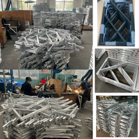 Support de démonstration standard en aluminium pour pompe à chaleur/mini-split HVAC, conception améliorée, support au sol spécial pour climatisation