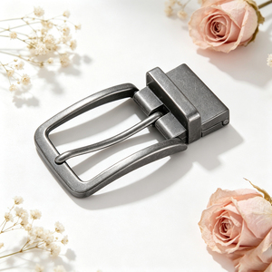 Hebilla de Cinturón Giratoria 360° Chapada en Oro al por Mayor, Hebilla de Metal de Aleación de Zinc con Logotipo Personalizado para Cinturones de Cuero de Negocios para Hombre - Product Image 2