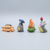 Película Japonesa, Juego de 12 Figuras de Acción de PVC de Studio Ghibli, Totoro, Miniaturas de Hayao Miyazaki, Muñecos en Miniatura, Decoración de Jardín