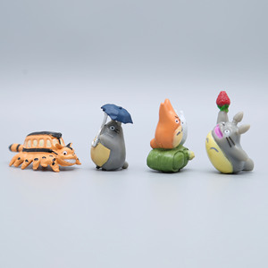 Figurines d'action miniatures en PVC Studio Ghibli Totoro, 12 pièces/ensemble, <span class=keywords><strong>film</strong></span> japonais, jouets Hayao <span class=keywords><strong>Miyazaki</strong></span>, poupées miniatures, décoration de jardin - Product Image 4