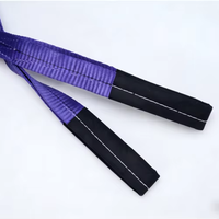 Sangle de levage en sangle plate certifiée AS/NZS 1T, 1000 kg WLL, en polyester, œil à œil, pour le levage minier en Australie