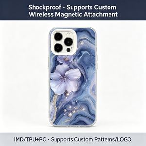Custodia Lusso in TPU Trasparente con Fiori <span class=keywords><strong>Viola</strong></span>, Marmo Dorato e Perle, <span class=keywords><strong>Cover</strong></span> Estetica da Sogno per <span class=keywords><strong>iPhone</strong></span> 17 16 15 14 13 <span class=keywords><strong>Pro</strong></span> <span class=keywords><strong>Max</strong></span> - Product Image 4