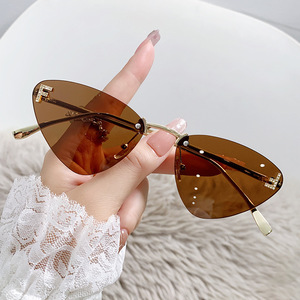 Personalized Small Frame Retro Cat Eye <b>Sunglasses</b> Pc Lens Uv400 Protection For Women Unisex Sunshades Type 3 - Product Image 1