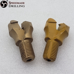 Punta da trapano diamantata PDC Speedmade da 30 mm di alta qualità, punte per bulloni di ancoraggio a lama intera, forgiata, resistente all'usura, in materiale 45CrNiMoV per l'industria mineraria - Product Image 3