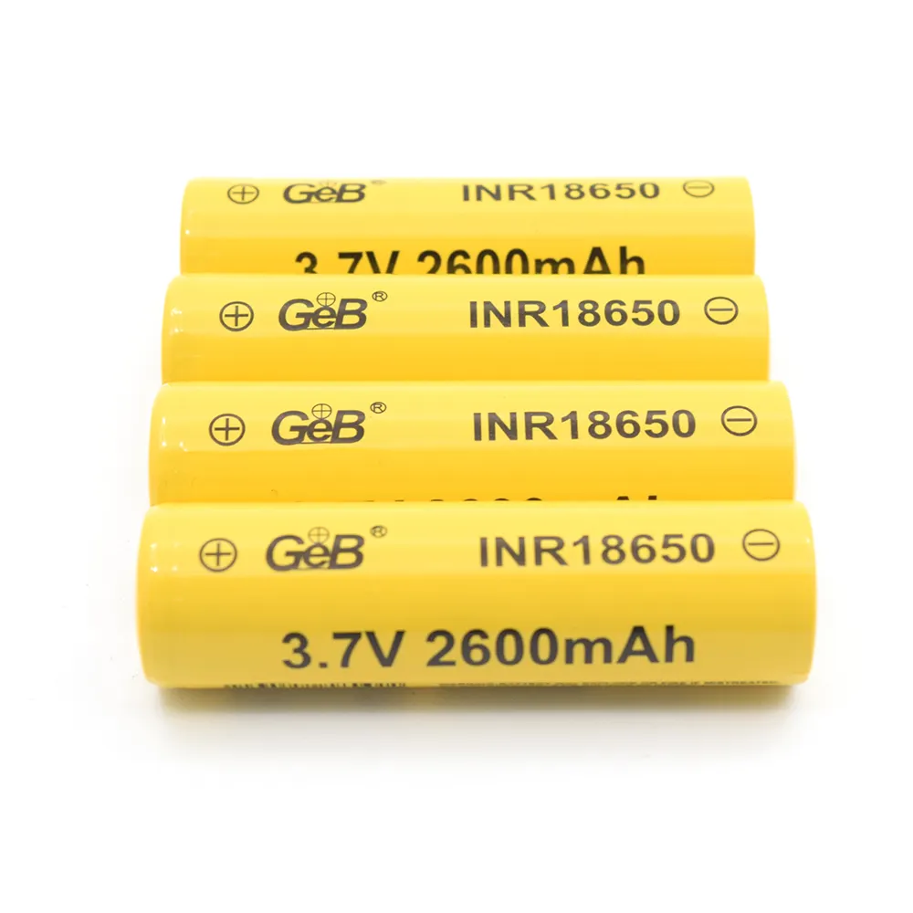 GEB livraison gratuite batterie au lithium 18650 basse température personnalisée-20dgree ultra longue durée de vie de 4000 + 2600mah 3.7v 18650 cellule