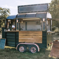 Camion de nourriture pour chevaux de restaurant Équipement de gril de taille personnalisée Cuisine mobile fourgonnette Remorque de restauration rapide Camion de tacos mobile Chariots de café