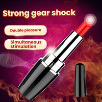 Vibrateur discret de type rouge à lèvres avec moteur puissant et silencieux pour massage intime féminin et plaisir adulte – Vibrateur créatif
