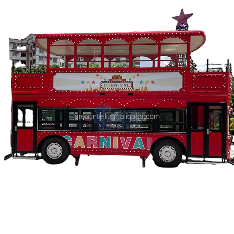 Best Selling Bike Food Pizza Truck Double Decker Luxury Bus For Sale Prefab Restaurant