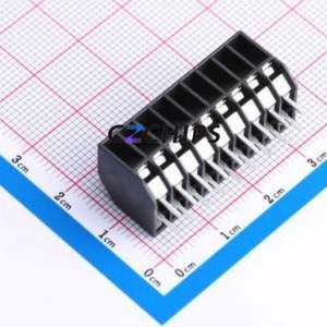 JL212S-35009B01 Spring Terminal Block Through hole Component (THT),P=3.5mm Connector 1x9P 3.5mm Black Through Hole - Product Image 2