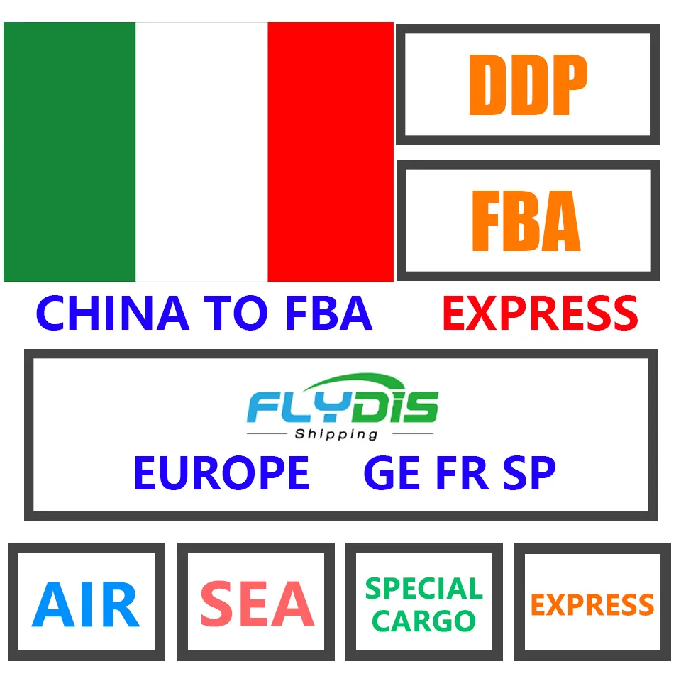 Layanan logistik laut FBA Professional Freight Forwarder ke Italia dengan laut dari Cina DDP pintu ke pintu layanan