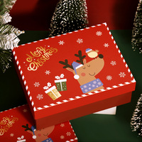 Boîtes de papier de Noël personnalisées en gros pour l'emballage de biscuits au chocolat et de biscuits en papier pour cadeau