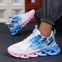 Nouveau Style chaussures de loisirs sportives pour hommes de grande taille conception en maille respirante confortable à lacets coupe basse légère