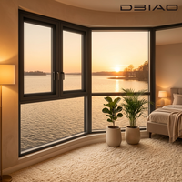 Ventana Abatible con Rotura de Puente Térmico DBIAO, Moderna y de Bajo Consumo, con Mosquitera Integrada, Apertura Exterior, para Villas y Hoteles Costeros