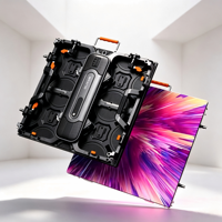 Mur vidéo LED modulaire à verrouillage rapide pour location, écran d'affichage LED intérieur/extérieur, CMS à distance, haute luminosité, lisible en plein soleil