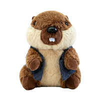 Sac à dos en peluche personnalisé, sac animal, marmotte, mochilas, cadeaux d'anniversaire pour enfants, peluches, jouets en peluche personnalisés, logo personnalisé, jouets pour enfants