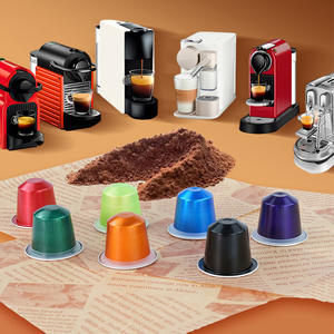 Capsules de café vides compatibles <span class=keywords><strong>Nespresso</strong></span>, écologiques, multi-usages, en aluminium coloré jetable avec couvercle thermoscellé - Product Image 3